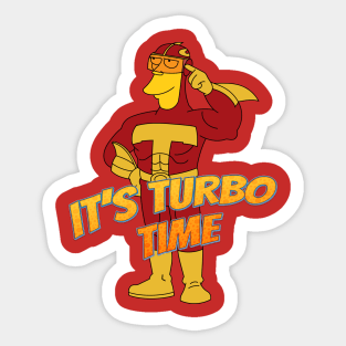 It's Turbo Time Sticker